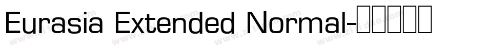 Eurasia Extended Normal字体转换